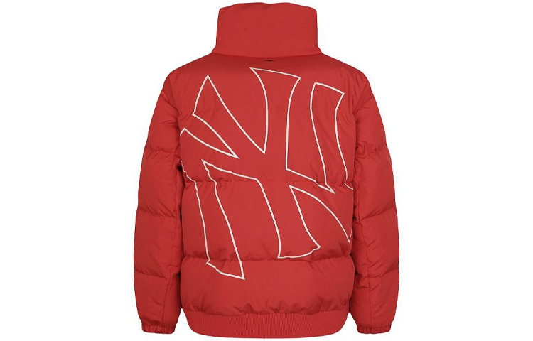 MLB New York Yankees Red Puffer Jacket Unisex Winter Logo Pattern 31DJZ1961-50R
