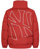 MLB New York Yankees Red Puffer Jacket Unisex Winter Logo Pattern 31DJZ1961-50R MLB New York Yankees Red Puffer Jacket Unisex Winter Logo Pattern 31DJZ1961-50R
