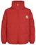 Lookbook MLB 紐約洋基紅色羽絨外套 男女冬季款 標誌圖案 31DJZ1961-50R