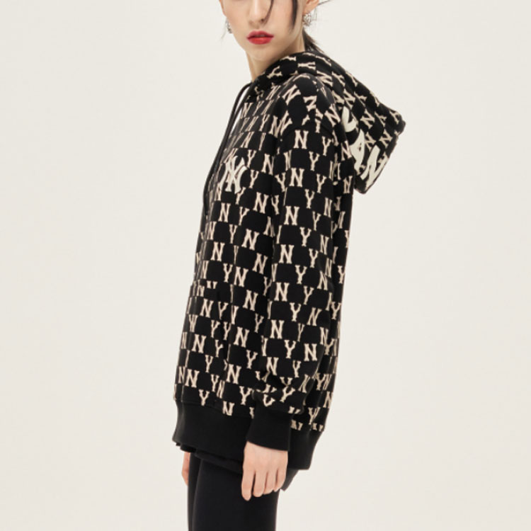 MLB New York Yankees Retro All-Over Hoodie Pullover Unisex - Black 3AHDM0214-50BKS 圖 6