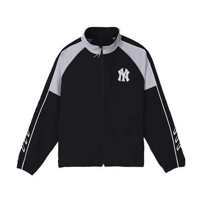 MLB New York Yankees Retro Color-Block Windbreaker Jacket Black Unisex 31JPU4111-50L