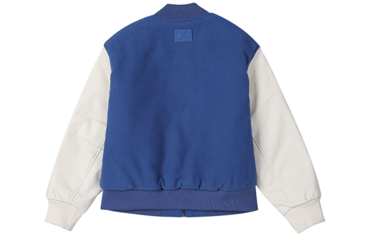 MLB New York Yankees Retro Colorblock Logo Baseball Jacket Unisex Blue Back to School 3AJP12016-50BLD 圖 3