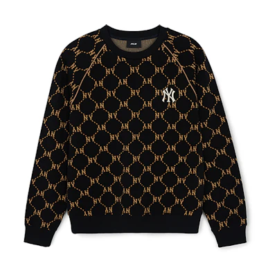 MLB New York Yankees Retro Crewneck Pullover Sweatshirt Unisex Black 3AMTM0144-50BKS