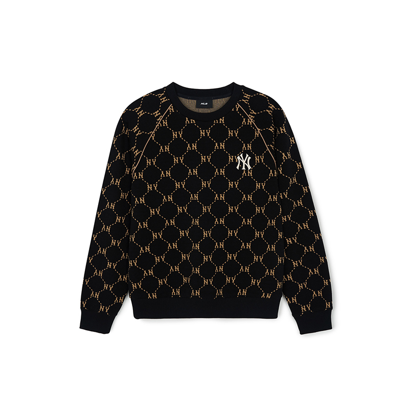 MLB New York Yankees Retro Crewneck Pullover Sweatshirt Unisex Black 3AMTM0144-50BKS 圖 2