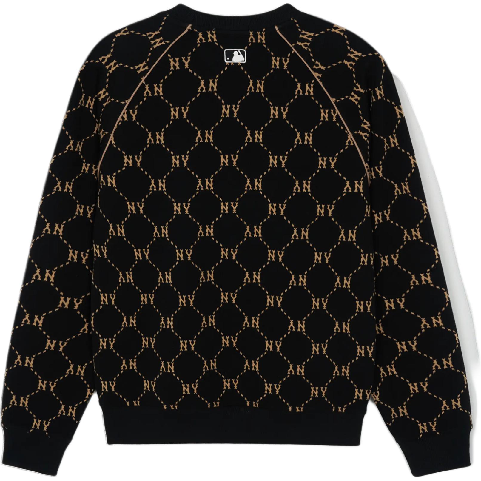 MLB New York Yankees Retro Crewneck Pullover Sweatshirt Unisex Black 3AMTM0144-50BKS 圖 3