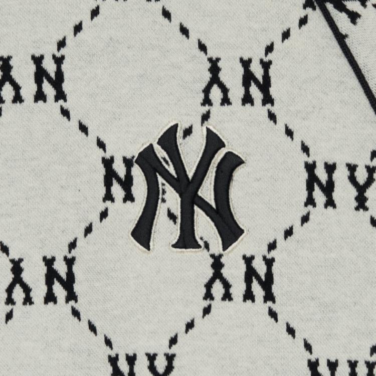 MLB New York Yankees Retro Crewneck Sweatshirt Deep Cream Unisex Long Sleeve 3AMTM0144-50CRD 圖 7