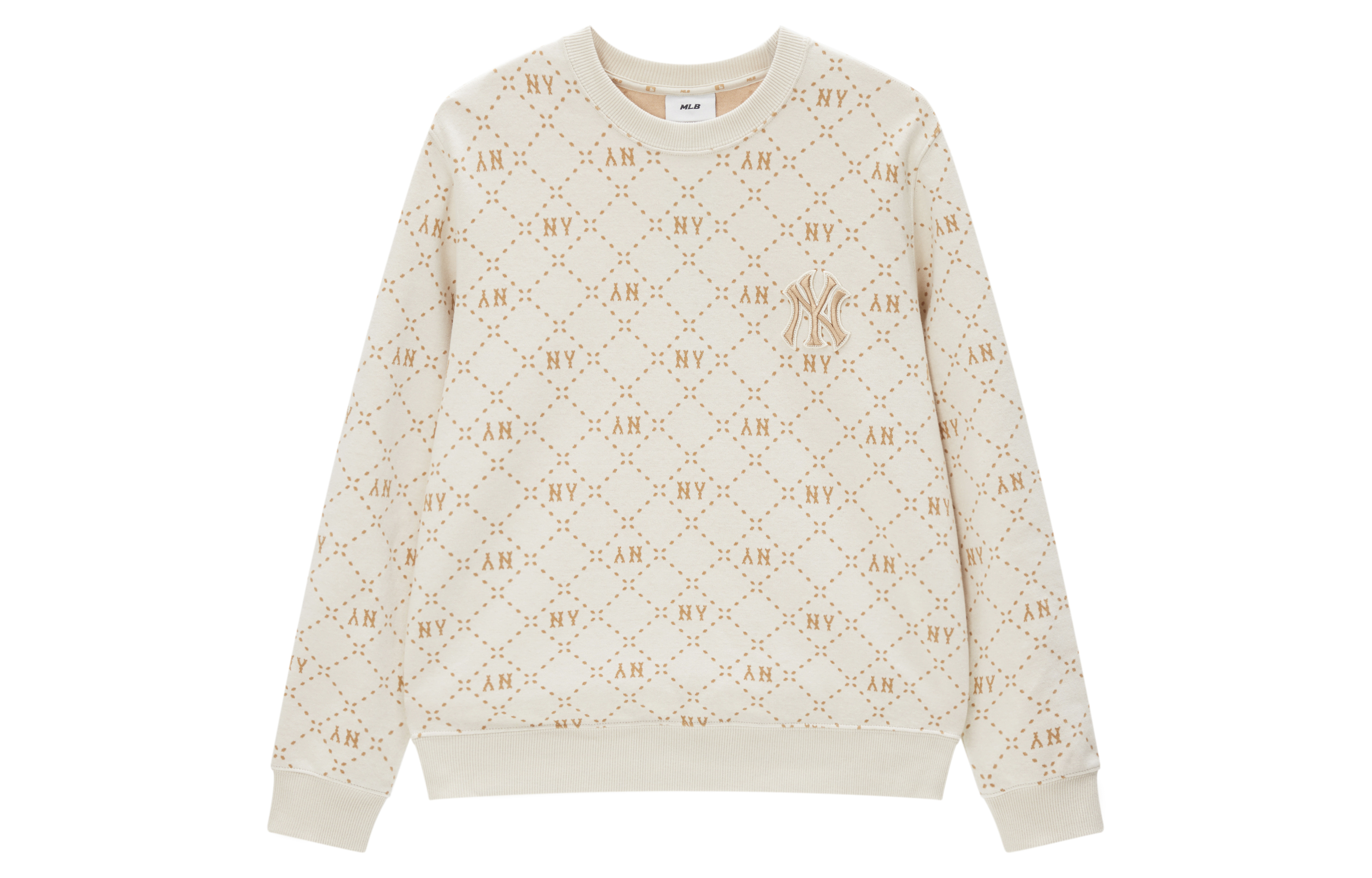 MLB New York Yankees Retro Diamond Sweatshirt Cream Unisex Crewneck 3AMTM0134-50CRD