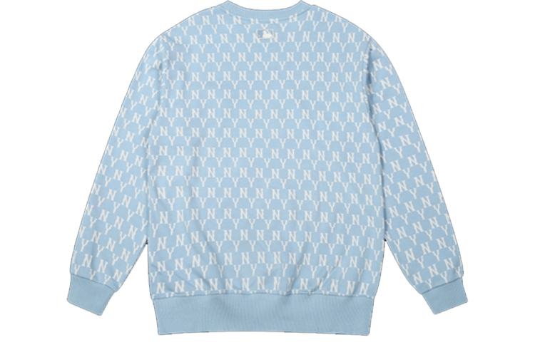 MLB New York Yankees Retro Logo Crewneck Sweatshirt Unisex Sky Blue 31MTM2041-50S 圖 3