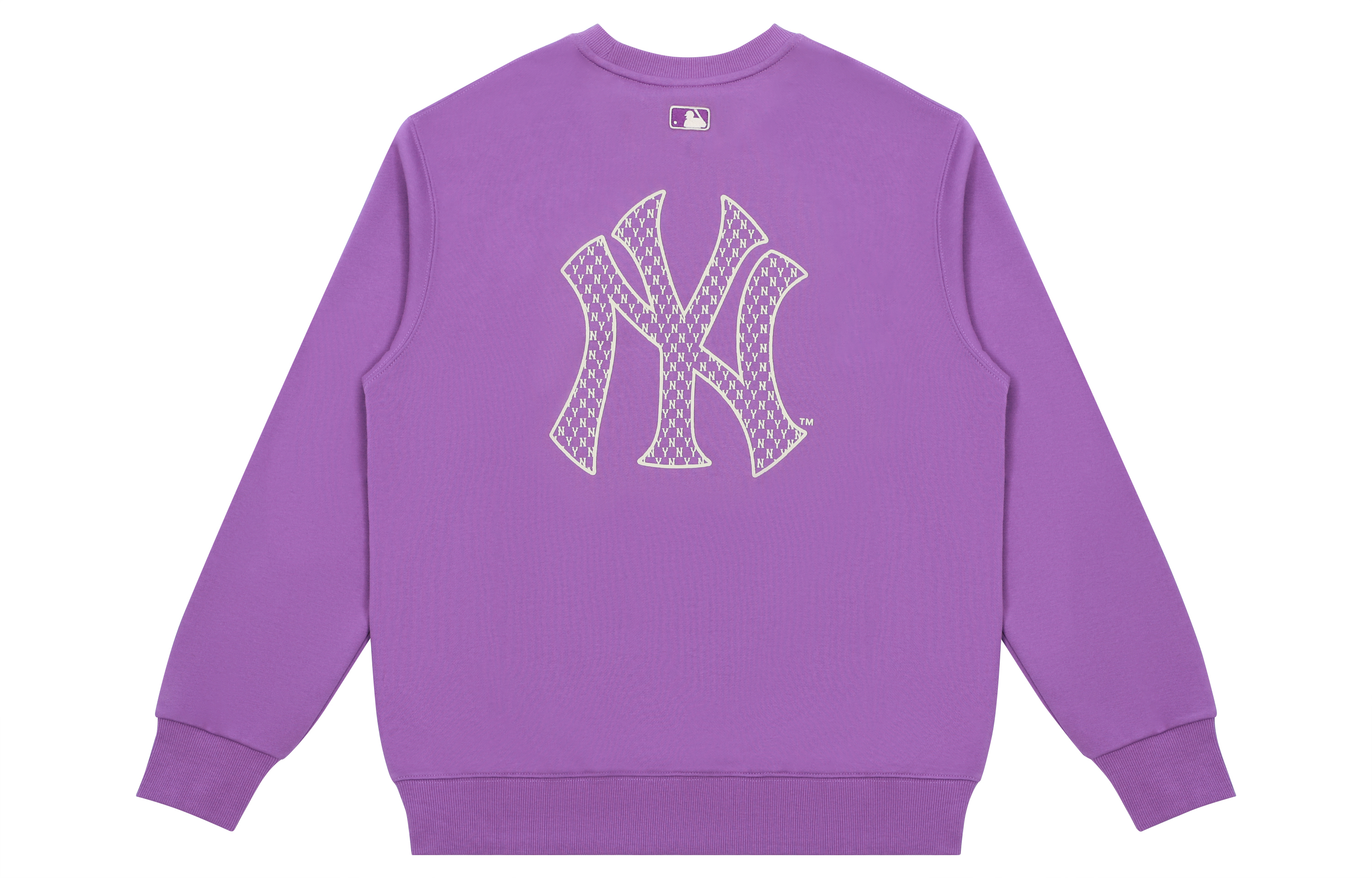 MLB New York Yankees Retro Monogram Crewneck Sweatshirt Unisex Purple 3AMTM0114-50LDD