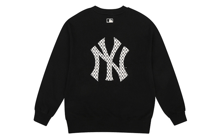 MLB New York Yankees Retro Monogram Crewneck Sweatshirt Black Unisex 31MTM1941-50L