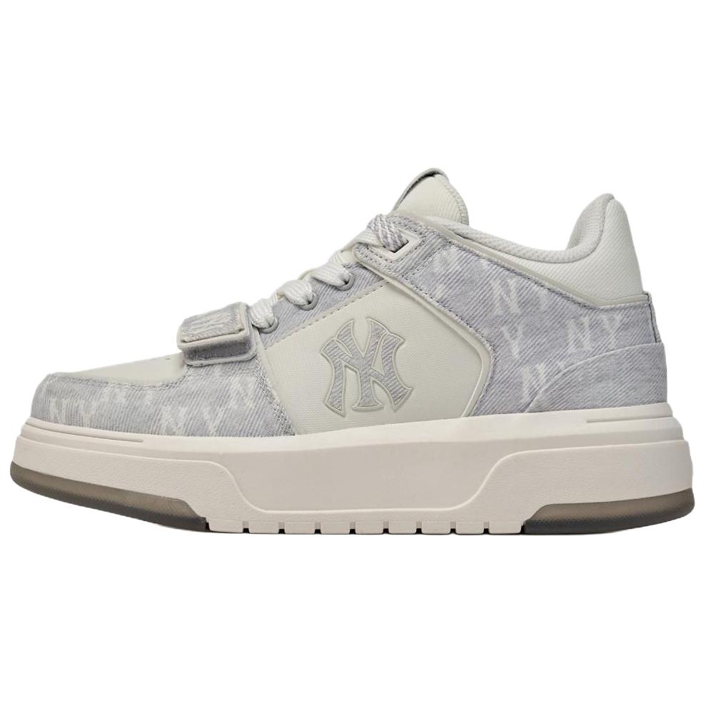MLB New York Yankees Retro Monogram Mid-Top Sneakers Fashion Casual Shoes 3ASXMDM6N-50GRS