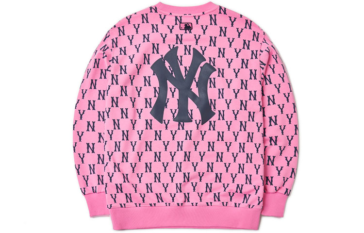 MLB New York Yankees Retro Pink Pullover Sweatshirt Unisex Full Letter Print 3AMTM0614-50PKD