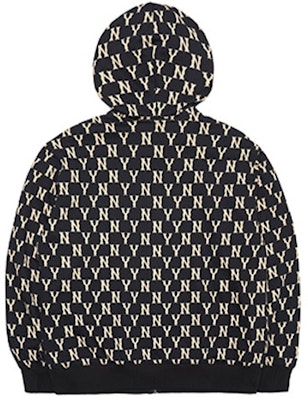 MLB 紐約洋基隊復古拉鍊連帽衫 黑色男女通用外套毛衣。 3ATRM0114-50BKS Lookbook MLB 紐約洋基隊復古拉鍊連帽衫 黑色男女通用外套毛衣。 3ATRM0114-50BKS