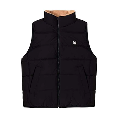 MLB New York Yankees Reversible Puffer Vest Black Unisex 3ADVB0326-50BKS