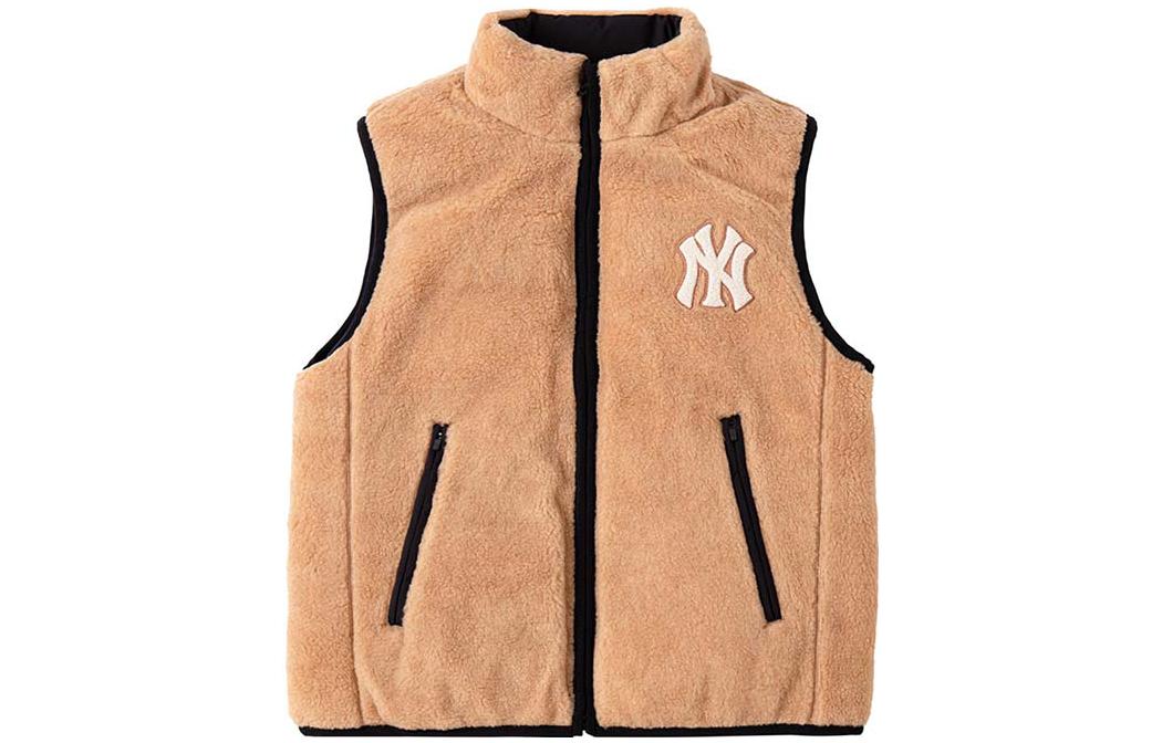 Shop MLB New York Yankees Rompi Reversible Puffer Hitam Unisex 3ADVB0326-50BKS