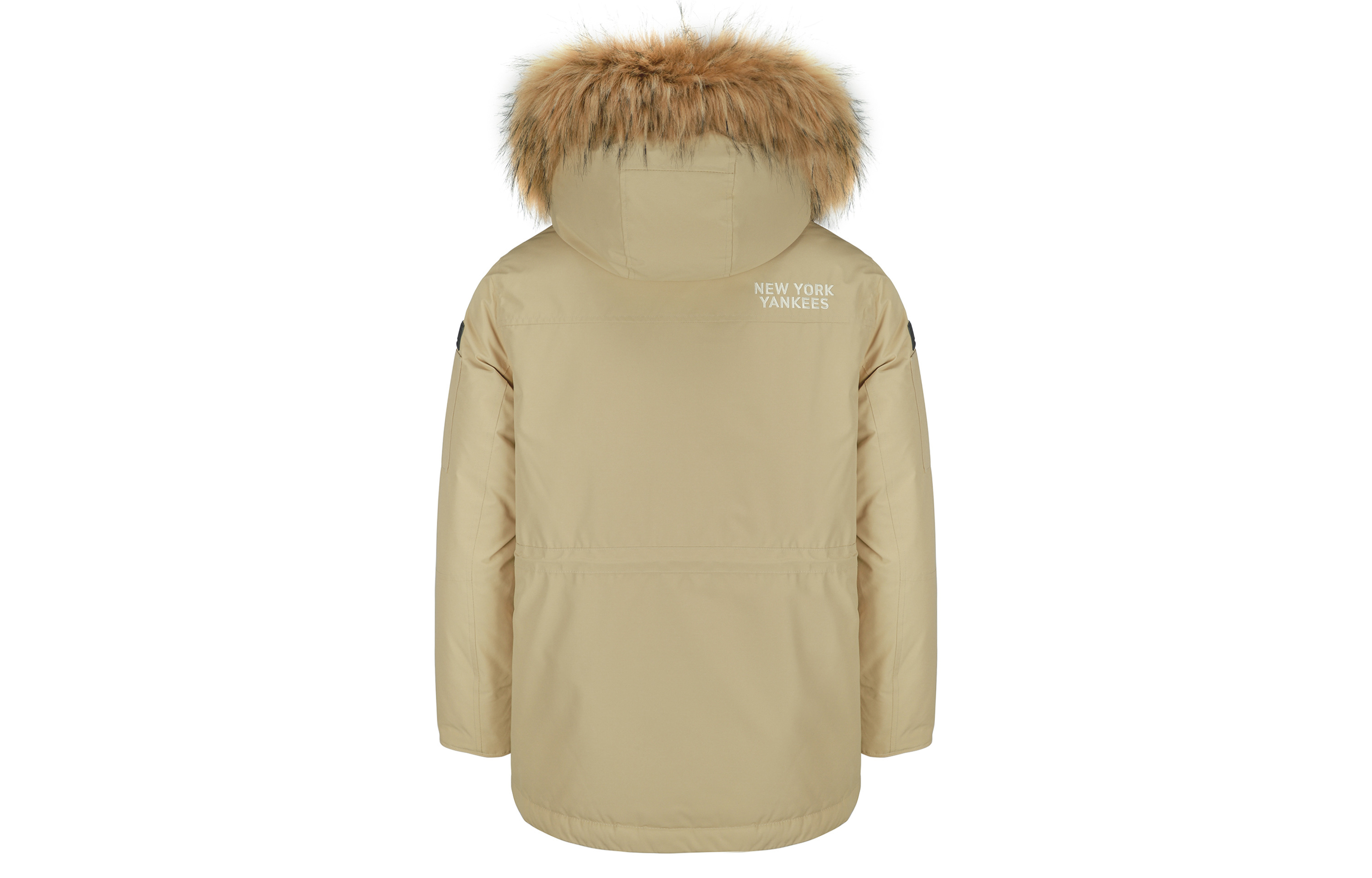 MLB New York Yankees Sand Brown Hooded Long Down Jacket Unisex Winter Wear 3ADJEC516-50SAS 圖 3