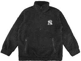 MLB New York Yankees Sherpa Half-Zip Pullover Sweatshirt Unisex Black 31MTF3061-50L MLB New York Yankees Sherpa Half-Zip Pullover Sweatshirt Unisex Black 31MTF3061-50L