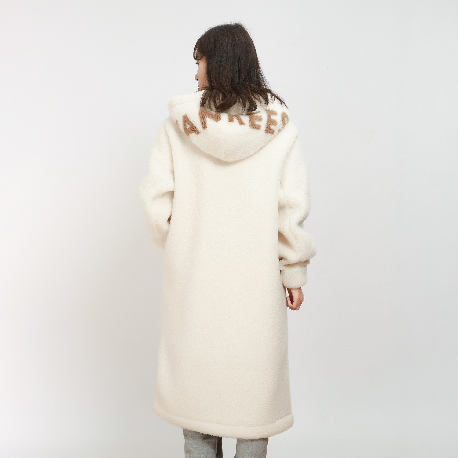 Cheap MLB New York Yankees Sherpa Jacket Cream Unisex Casual Embroidered Coat. 3AJPF2816-50CRS