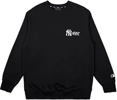 MLB New York Yankees Simball Overfit Logo Print Pullover Sweatshirt Black Unisex 31MTS1111-50L MLB New York Yankees Simball Overfit Logo Print Pullover Sweatshirt Black Unisex 31MTS1111-50L