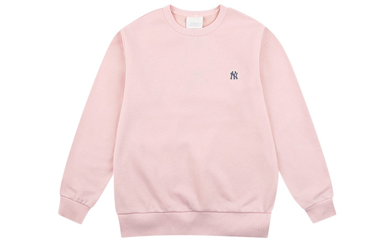 MLB New York Yankees Small Logo Fleece Crewneck Sweatshirt Pink Unisex 31MT18961-50P