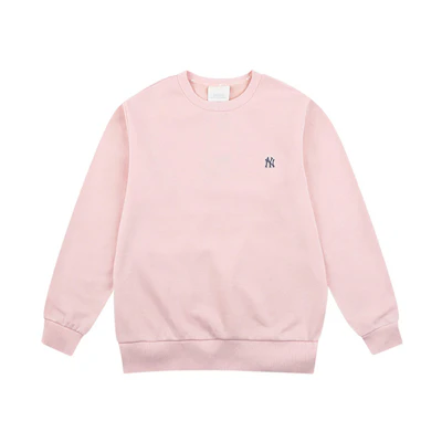 MLB New York Yankees Small Logo Fleece Crewneck Sweatshirt Pink Unisex 31MT18961-50P