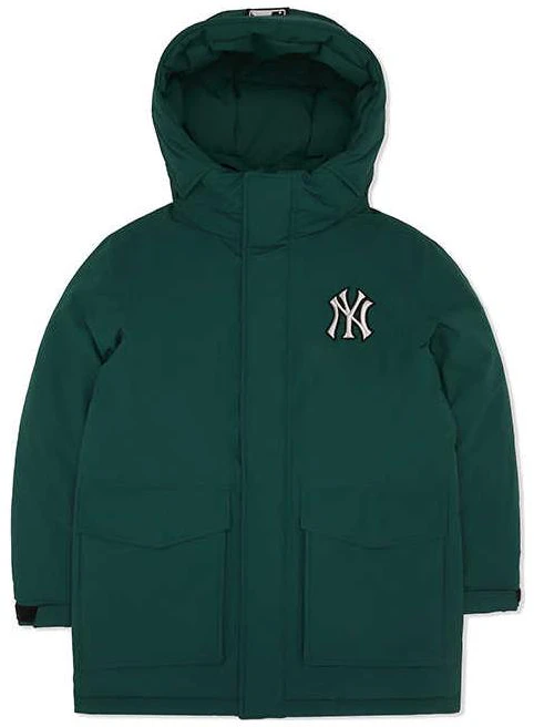 mlb-new-york-yankees-solid-color-hooded-down-jacket-unisex-dark-green-3-adjec-526-50-gnd