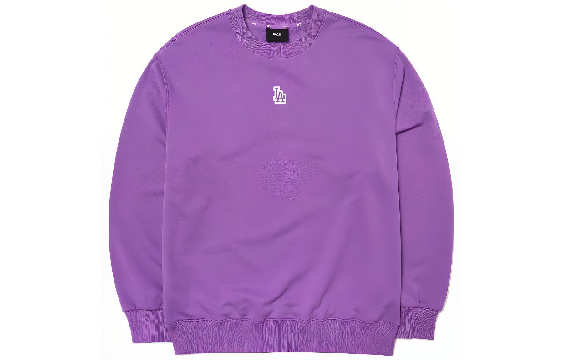MLB New York Yankees Solid Logo Crewneck Sweatshirt Purple () 3AMTB0414-07LDD
