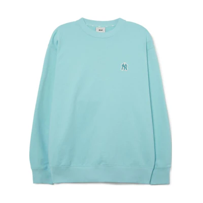 MLB New York Yankees Solid Logo Crewneck Sweatshirt Unisex Blue Green 3AMTB0131-50TQL