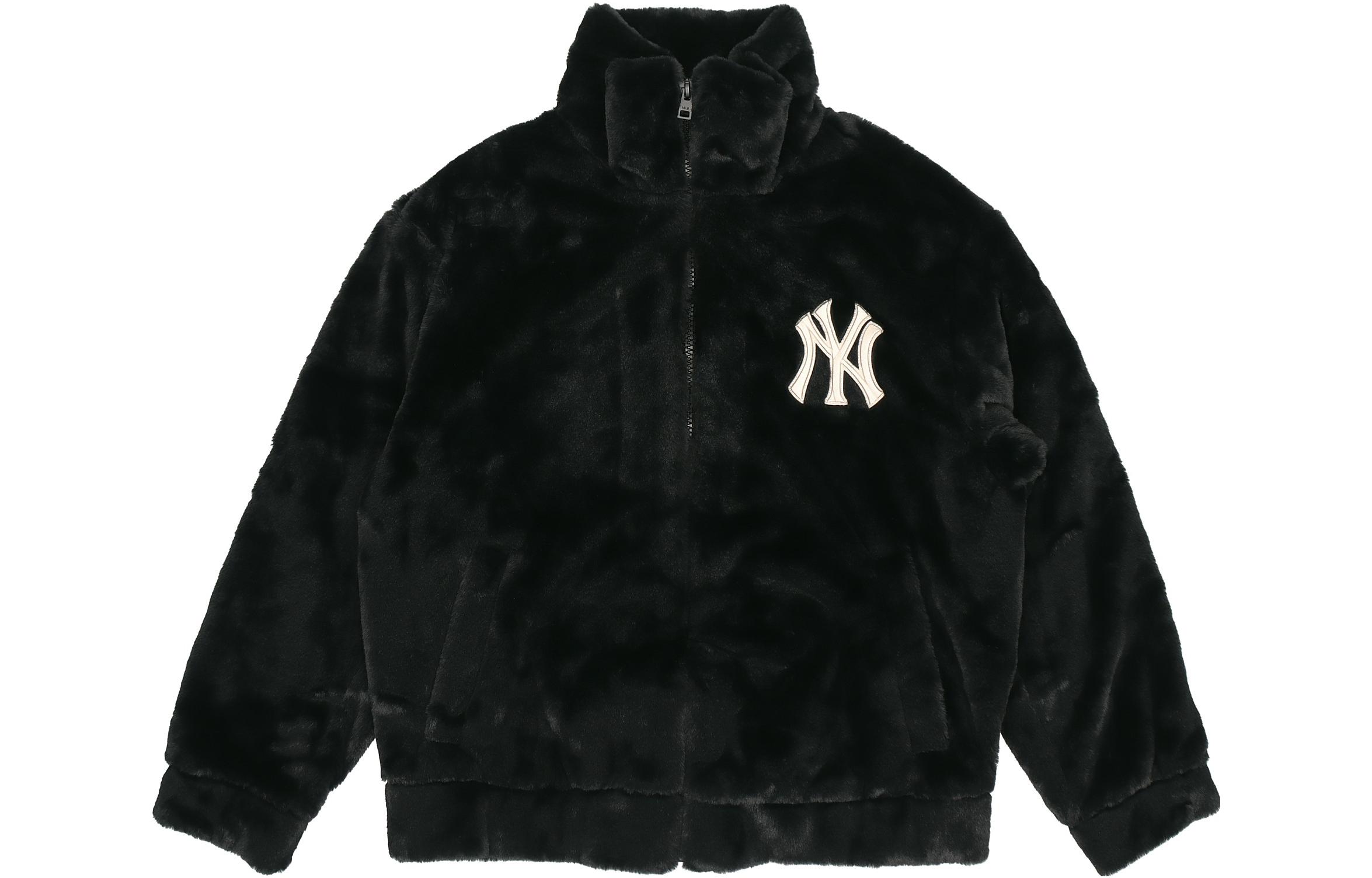 MLB New York Yankees Solid Logo Fleece Jacket Unisex Black. 3AJPF0416-50BKS
