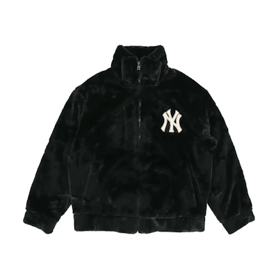 MLB New York Yankees Solid Logo Fleece Jacket Unisex Black. 3AJPF0416-50BKS