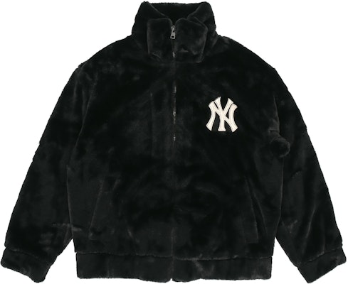 MLB New York Yankees Solid Logo Fleece Jacket Unisex Black. 3AJPF0416-50BKS Order MLB New York Yankees Solid Logo Fleece Jacket Unisex Black. 3AJPF0416-50BKS
