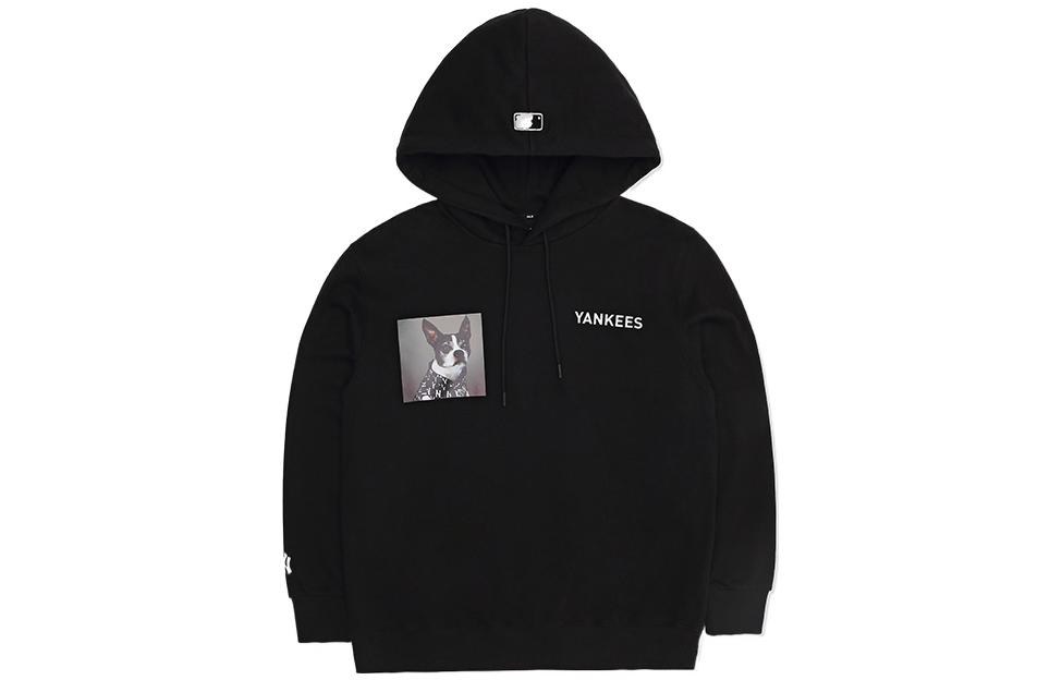 MLB New York Yankees Solid Pullover Hoodie Unisex Black 3AHDN0226-50