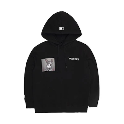 MLB New York Yankees Solid Pullover Hoodie Unisex Black 3AHDN0226-50