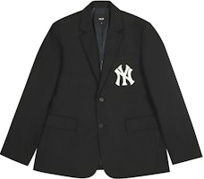 MLB New York Yankees SS21 Solid Black Button Blazer Unisex Style. 3AJK01014-50BKS MLB New York Yankees SS21 Solid Black Button Blazer Unisex Style. 3AJK01014-50BKS