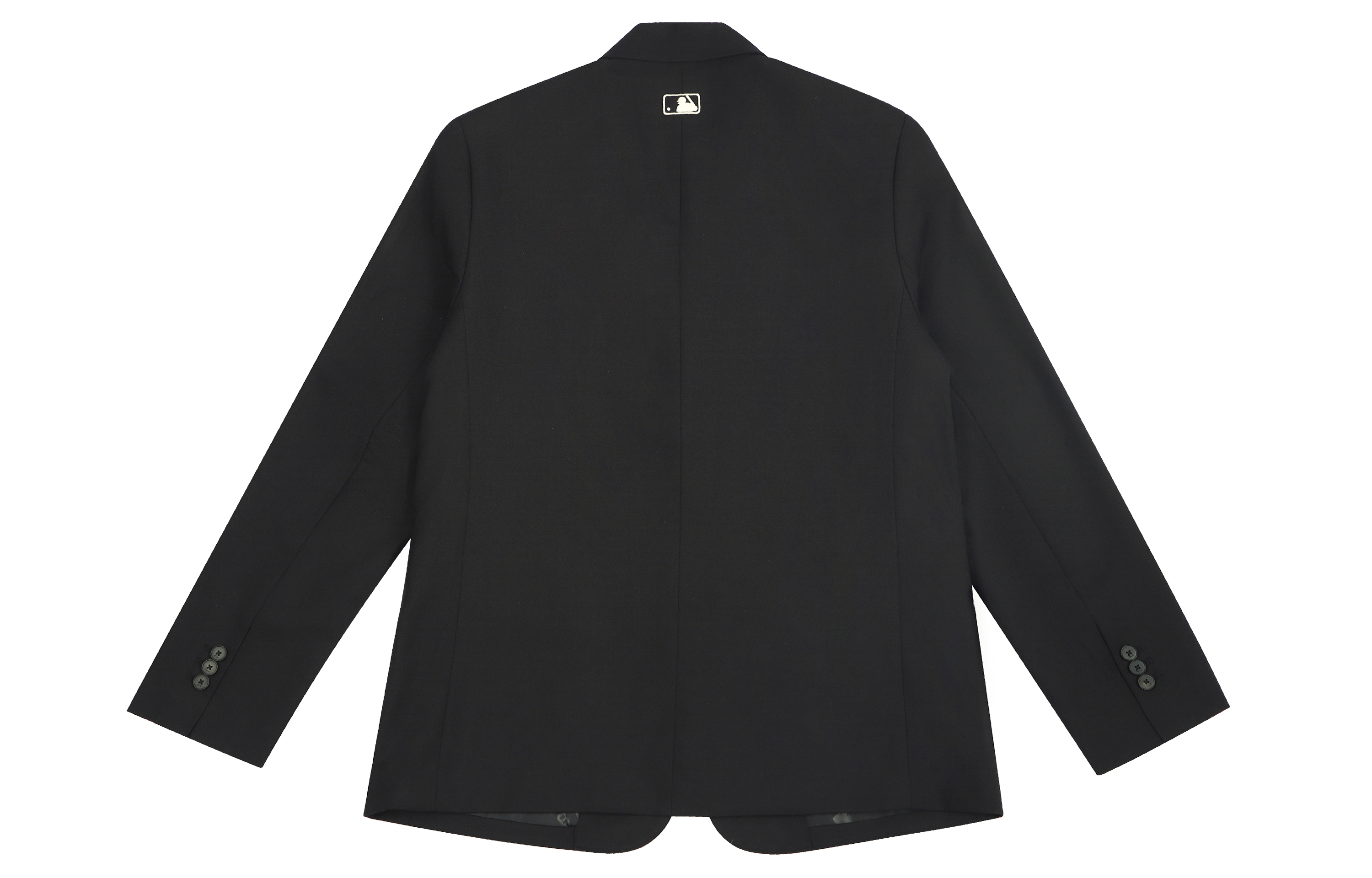 Lookbook MLB ニューヨークヤンキース SS21 ソリッドブラック ボタンブレザーユニセックス. 3AJK01014-50BKS