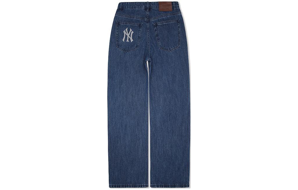 Lookbook Pantalones Casual MLB New York Yankees SS24 Logo Denim Indigo para Hombre. 3LDPB0741-50INS
