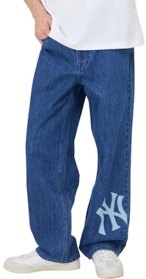 Pantalones Casual MLB New York Yankees SS24 Logo Denim Indigo para Hombre. 3LDPB0741-50INS Shop Pantalones Casual MLB New York Yankees SS24 Logo Denim Indigo para Hombre. 3LDPB0741-50INS