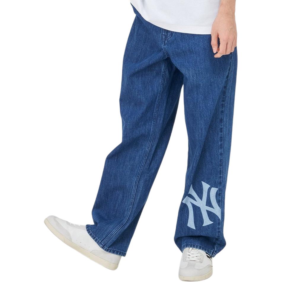 Purchase Pantalones Casual MLB New York Yankees SS24 Logo Denim Indigo para Hombre. 3LDPB0741-50INS