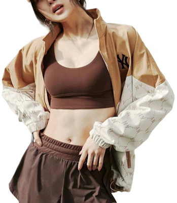 MLB New York Yankees SS24 Monogram Zip Jacket Unisex Cream Colorblock Design 3AWJM0341-50CRS Shop MLB New York Yankees SS24 Monogram Zip Jacket Unisex Cream Colorblock Design 3AWJM0341-50CRS