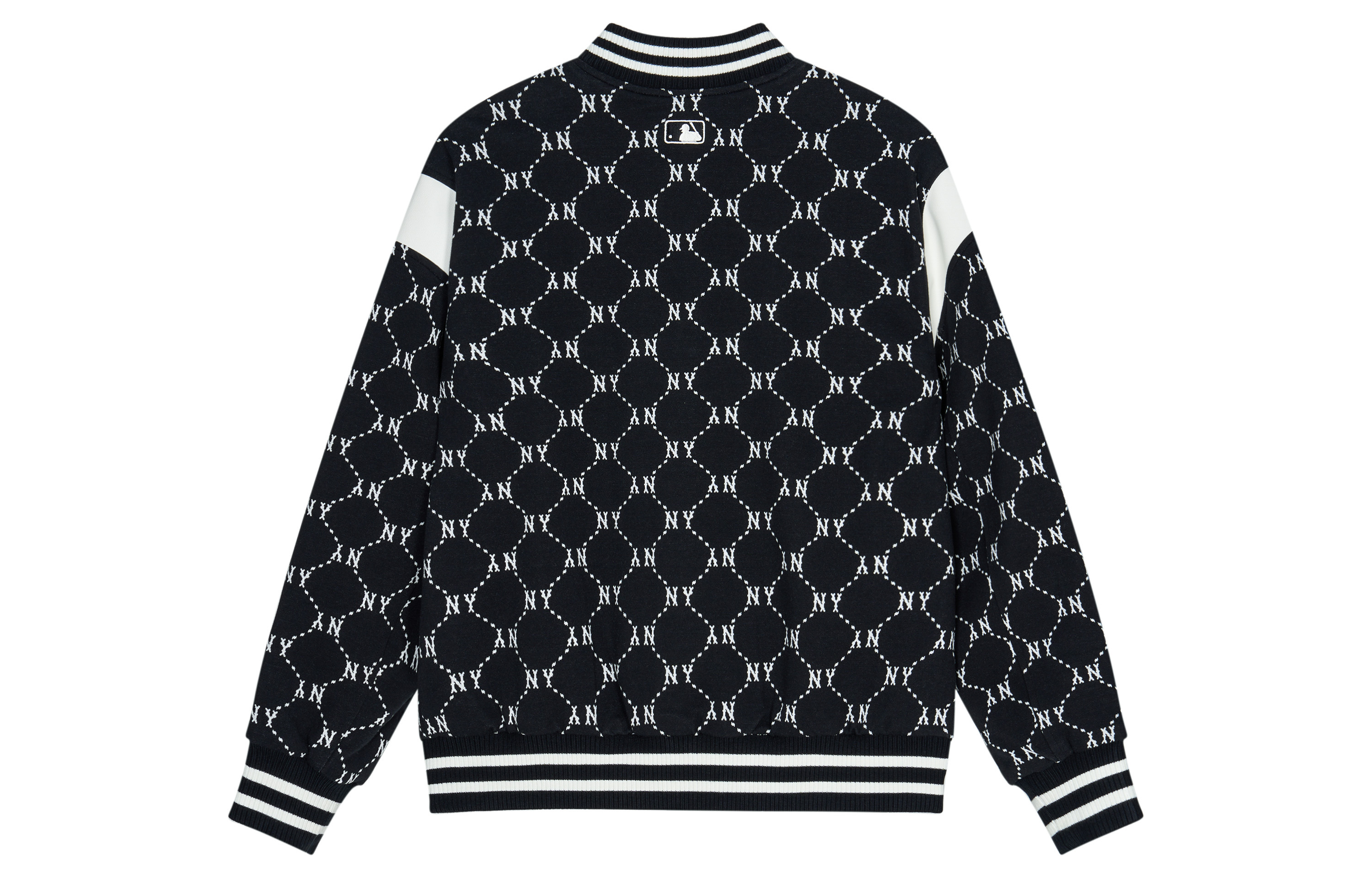 Lookbook MLB ニューヨーク・ヤンキース SS24 レトロ モノグラム ブラック ベースボールジャケット ユニセックス 3AJPM0641-50BKS