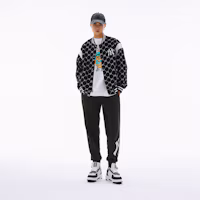 Cheap MLB 紐約洋基隊 SS24 復古字母黑色棒球外套 男女適穿 3AJPM0641-50BKS