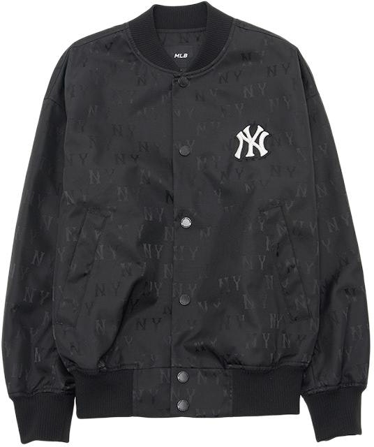 mlb-new-york-yankees-ss-24-retro-monogram-button-up-baseball-jacket-black-unisex-3-ajpm-0541-50-bks