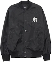 Order MLB New York Yankees SS24 Retro Monogram Button-Up Baseball Jacket Black Unisex 3AJPM0541-50BKS