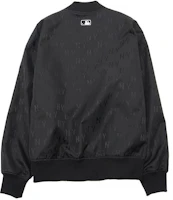 Lookbook MLB New York Yankees SS24 Retro Monogram Button-Up Baseball Jacket Black Unisex 3AJPM0541-50BKS