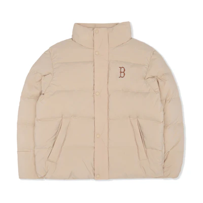 MLB New York Yankees Unisex Beige Down Jacket Winter Windproof Casual Coat 3ADJB0526-43BGS
