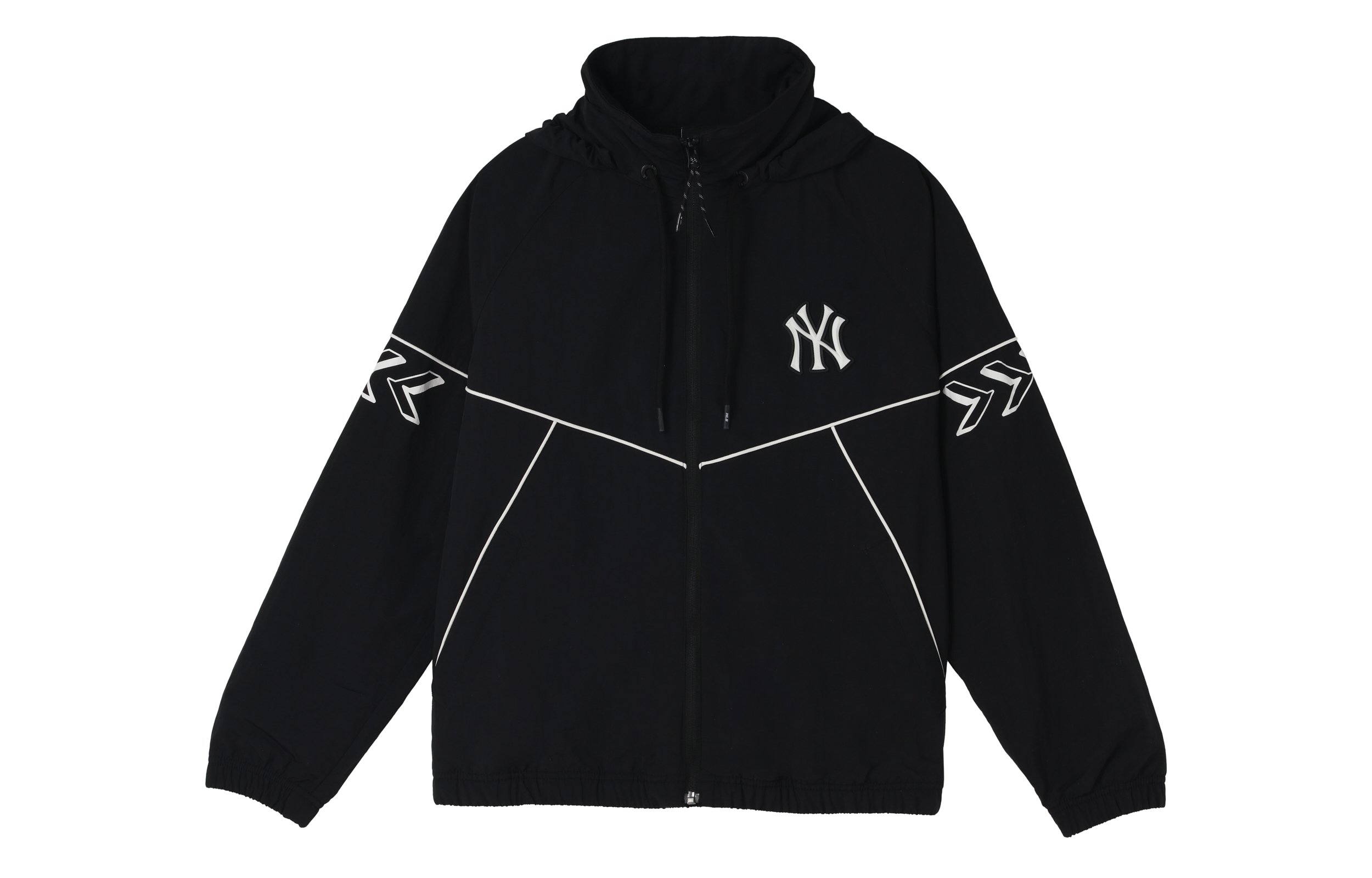 MLB New York Yankees Unisex Black Full-Zip Hoodie Jacket 3AWJS0114-50BKS 圖 2