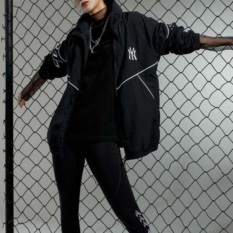 MLB New York Yankees Unisex Black Full-Zip Hoodie Jacket 3AWJS0114-50BKS 圖 4