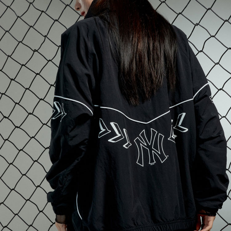 MLB New York Yankees Unisex Black Full-Zip Hoodie Jacket 3AWJS0114-50BKS 圖 5