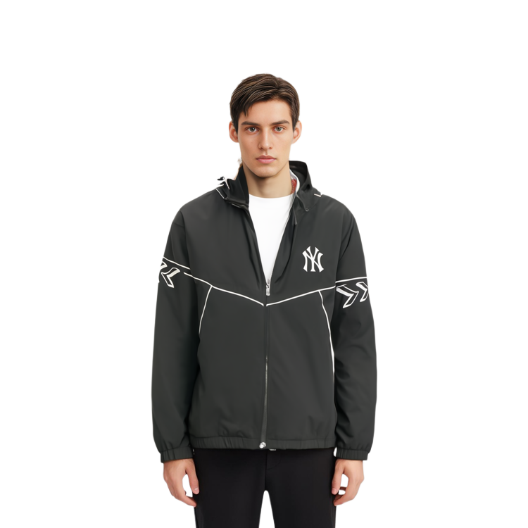 MLB New York Yankees Unisex Black Full-Zip Hoodie Jacket 3AWJS0114-50BKS 圖 6