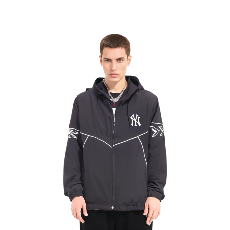 MLB New York Yankees Unisex Black Full-Zip Hoodie Jacket 3AWJS0114-50BKS 圖 7